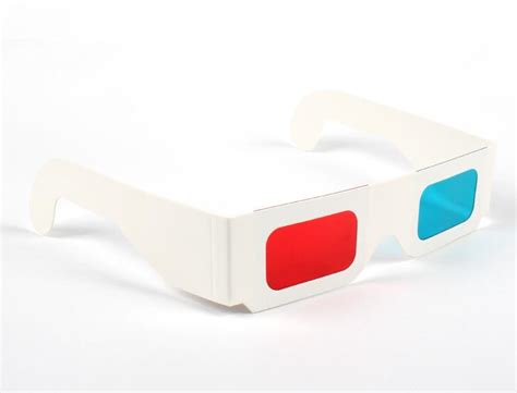 1000pcs Newest Paper Frame 3d Glasses Red Blue Cyan
