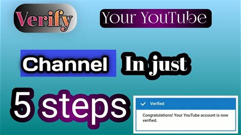 How to verify YouTube channel|YouTube channel verification - YouTube