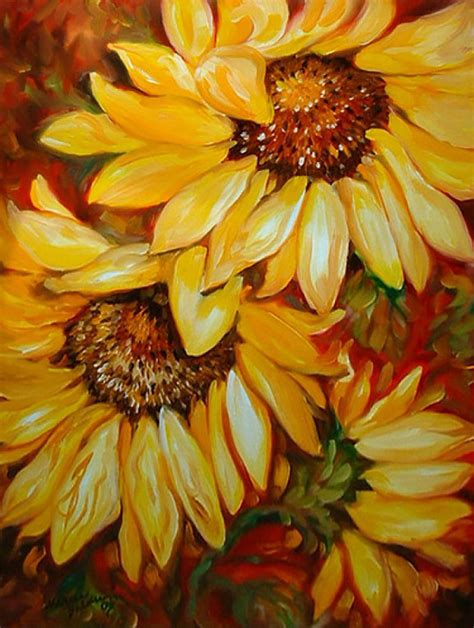 Tuscany Sunflowers Par Marcia Baldwin Sunflower Art Sunflower