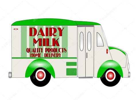 Milk Truck — Stock Vector © Retroartist 17615547