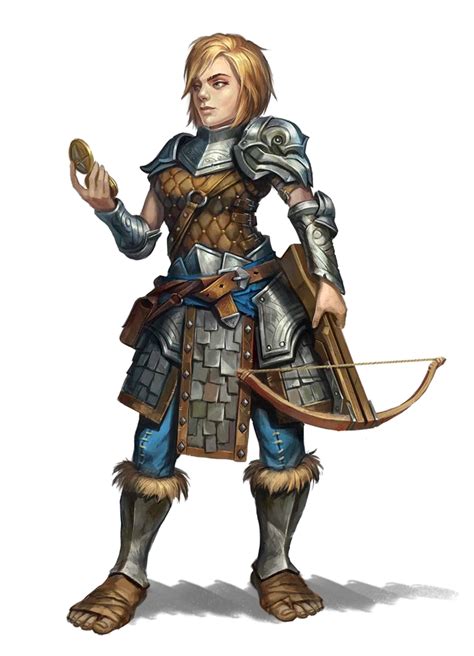 F Halfling Fighter Rogue Multi Class Medium Armor Crossbow 1 Female