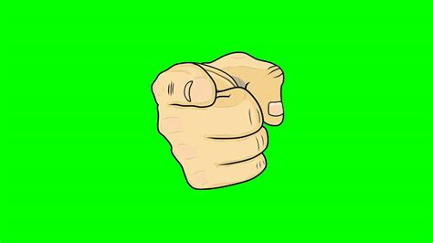 Animated Hand Pointing At Viewer ~ Green Screen Youtube