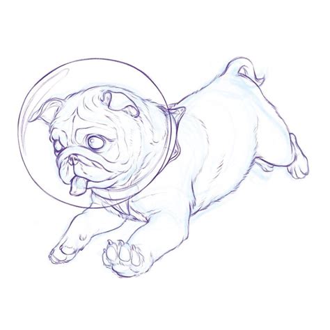 Space Pug Art By Bloozchicken Rdrawings