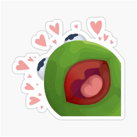 Kermit Loves You Sticker By Desyx Redbubble