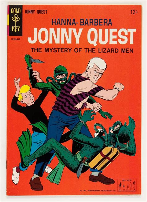 Jonny Quest 1 Gold Key 1964 The Mystery Of The Lizard Menone Of