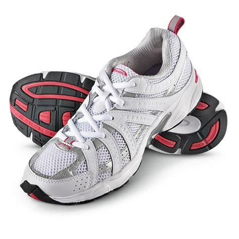 Womens Turntec Athletic Shoes White Gray Pink 202909 Running