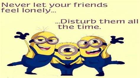 Very funny minion quotes and funny images. Funny Minions Friendship Quotes
