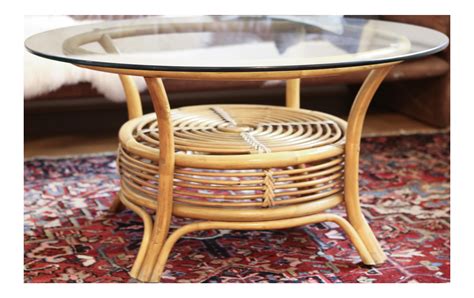 Glass table top outdoor dining table round rattan coffee table. Round Wicker Coffee Table With Glass Top • Display Cabinet
