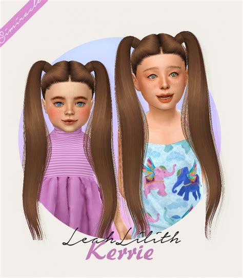 Leahlillith Kerrie Hair For Kids And Toddlers At Simiracle Sims 4 Updates
