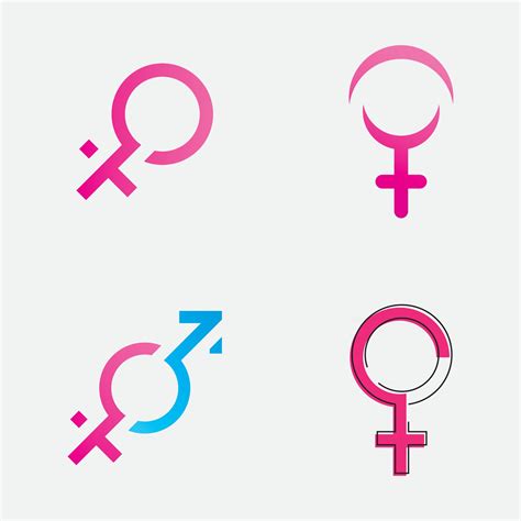 Gender Symbol Logo Of Sex And Equality Of Males And Females Vector Illustration 2581772 Vector