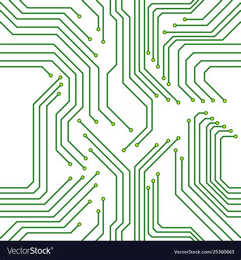 Seamless Pattern Circuit Board Technology Vector Image