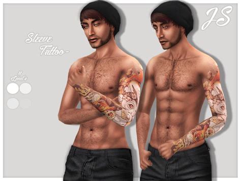 Sleeve Tattoo The Sims 4 Catalog Full Arm Tattoos Sleeve Tattoos