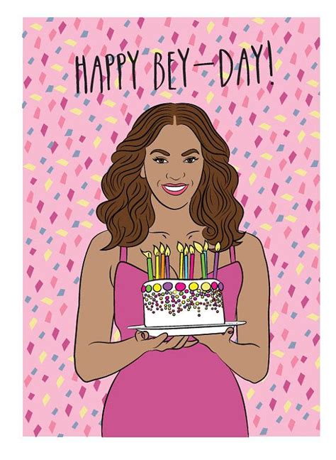 Beyonce Birthday Card Card Design Template