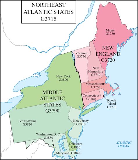 Lc G Schedule Map 7 Northeast Atlantic States Western Association Of