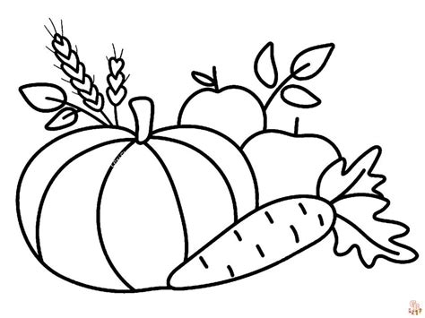 Harvest Coloring Pages Free Printable Sheets For Kids