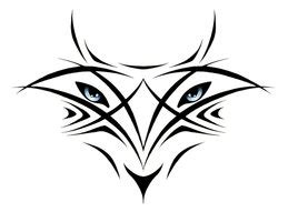 Continue with the nose and mouth, once again considering the vertical cross line. Wolf Tattoos With Flames Around Them - ClipArt Best