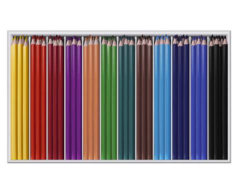 Colored Pencils Pack Escolar 144 Lápices De Colores Forma Hexagonal