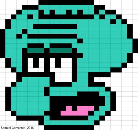 Squidward Pixel Art On Behance