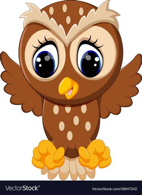 Illustration Of Cute Owl Cartoon Download A Free Preview Or High Quality Adobe Illustrator Ai