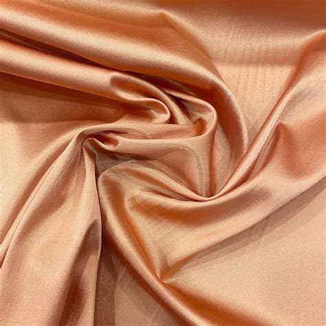 Apricot Rose Stretch Satin Back Crepe Cady Fabric — Tissus En Ligne