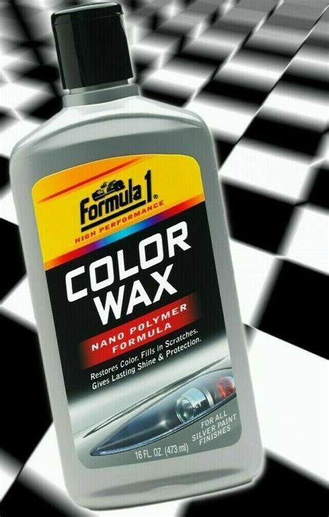 Formula 1 Color Wax Silver 473ml Restores Colour Fill Minor Scratches