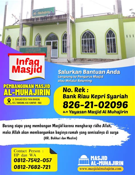 Spanduk Donasi Masjid