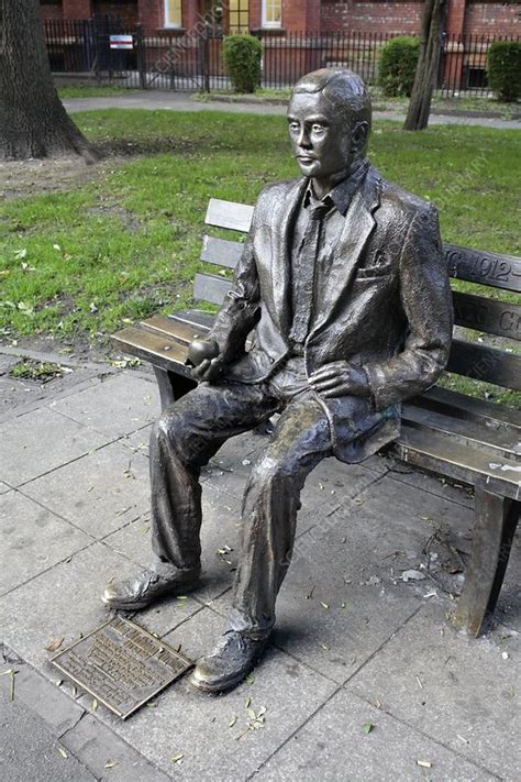The alan turing memorial, situated in the sackville park in manchester, england, is in memory of a father of modern computing. Statue of Alan Turing - Stock Image - C021/4155 - Science ...