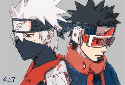 Obito Uchiha And Kakashi Hatake Team Minato Fan Art Sexiz Pix