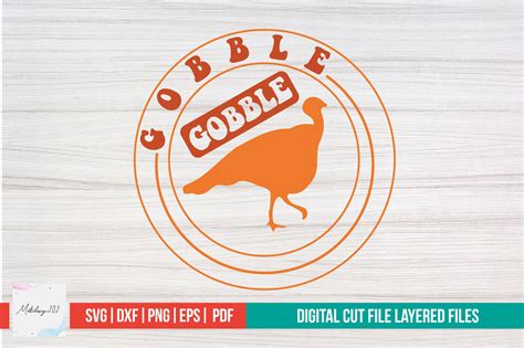 Gobble Gobble Svg Design Graphic By Metodesign102 · Creative Fabrica