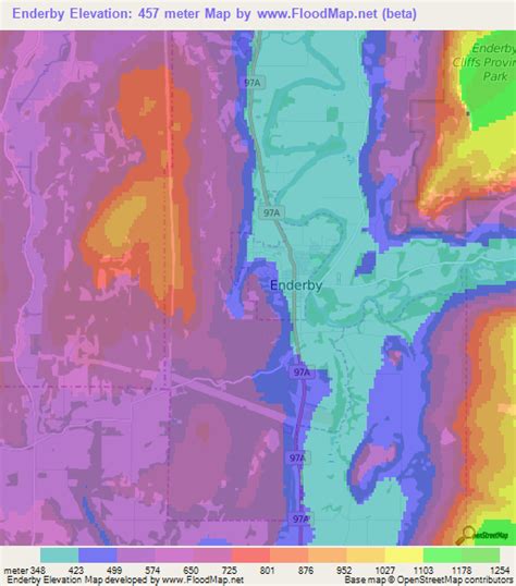 Elevation Of Enderbycanada Elevation Map Topography Contour