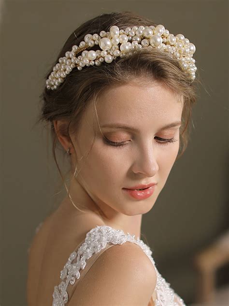 Pearl Wedding Headpiece Headwear Bridal Hair Accessories