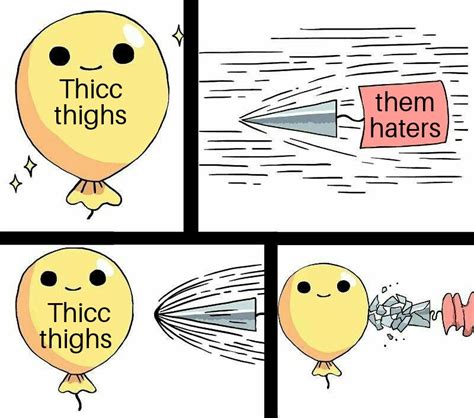 thicc thighs meme captions ideas