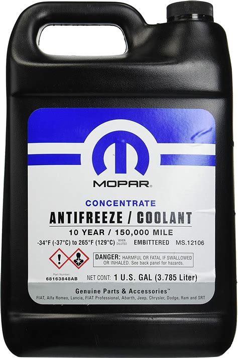 Mopar 10 Year150000 Mile Antifreeze Coolant Concentrate New Free