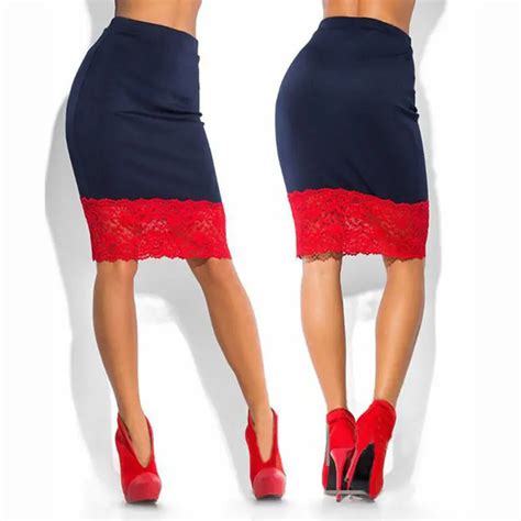 Brand Skirts Womens Fashion High Waist Stripe Lacing Skirt Plus Size White And Black Sexy