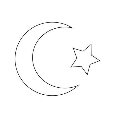 Symbol Of Islam Star Crescent Icon 639262 Vector Art At Vecteezy