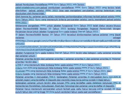 Jadwal pembukaan pendaftaran PPPK Guru
