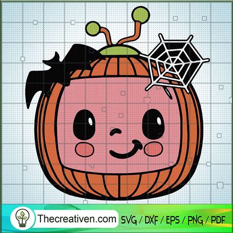 Little Pumpkin Svg Halloween Svg Cocomelon Halloween Svg Premium