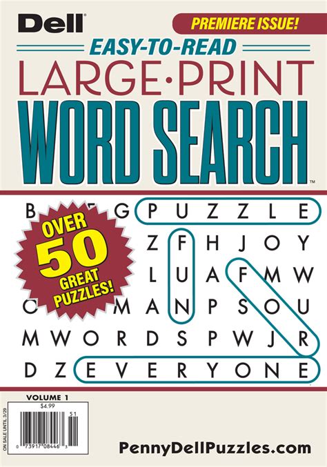 Dell Easy To Read Large Print Word Search Penny Dell Puzzles