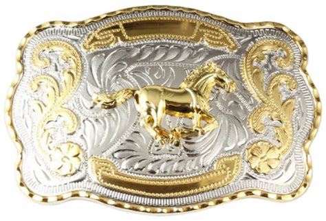 1 12 Big Gold Quarter Horse Western Belt Buckle 5 Etsy