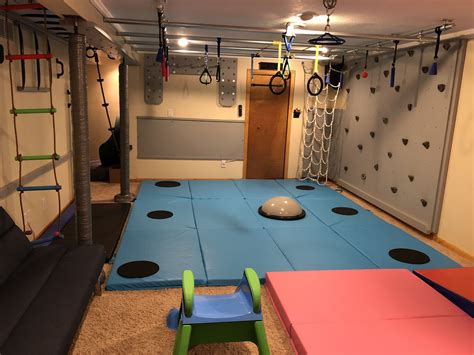 Diy Ninja Gym Gym Room At Home Basement Makeover Basement Gym
