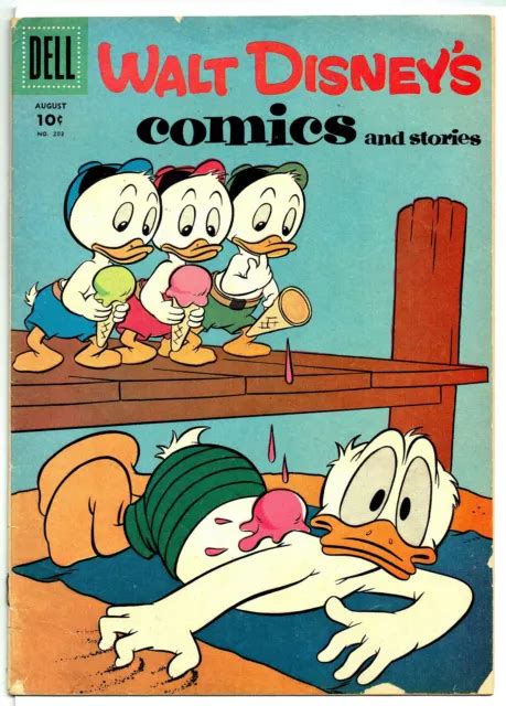 Walt Disney Comics And Stories 203 Dell Aug 1957 Donald Duck Mickey