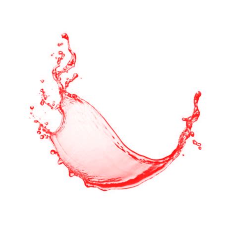 Water Red Color Splash Png Transparent