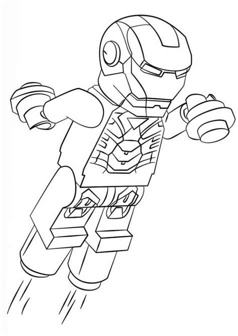Disegni Da Colorare Iron Man Stampa Supereroe Gratis