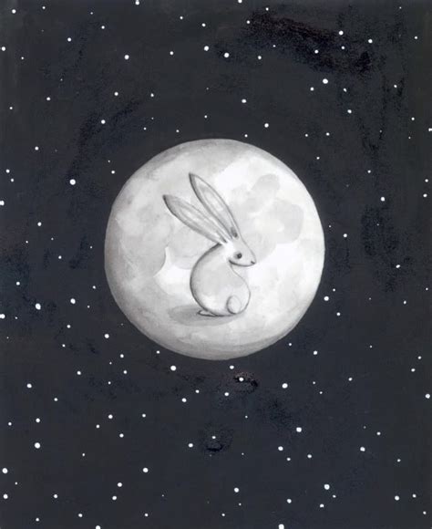 Pin By Loren Hodes Art On Sophie Blackall Moon Art Rabbit Art Bunny Art