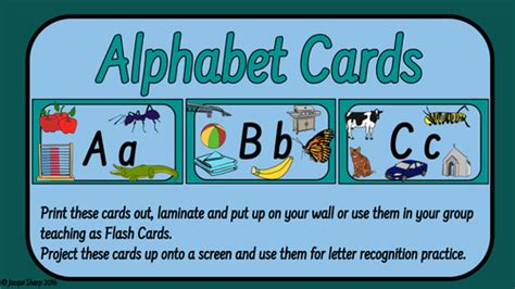 Alphabet And Phonics Cards Teaching Resources