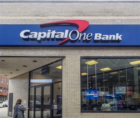 Exterior Of Capital One Bank Bulding Editorial Stock Photo Image Of