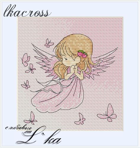 Angel Digital Cross Stitch Pattern
