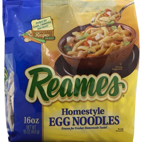 Healhiest versions include fresh greens which are cooked quickly in the dish with all the other ingredients at the. Recipes Using Reames Egg Noodles : You get all the ...