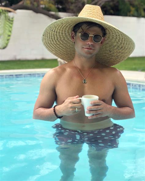 Alexis Superfan S Shirtless Male Celebs Garrett Clayton Shirtless In The Pool