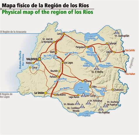 Geografía De Chile Y El Mundo Xiv Región De Los Ríos